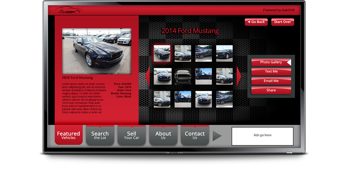 autosoft application screen