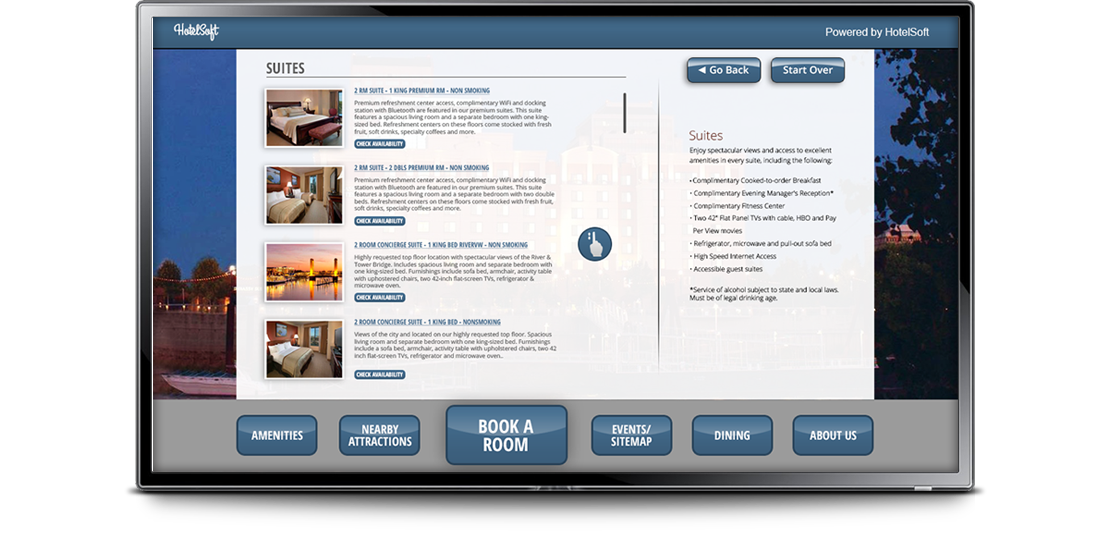 hotelsoft application screen