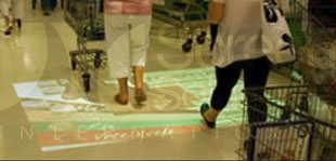 interactive floor digital display technology